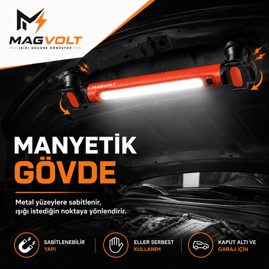 MAGVOLT Pro Manyetik Çalışma Lambası